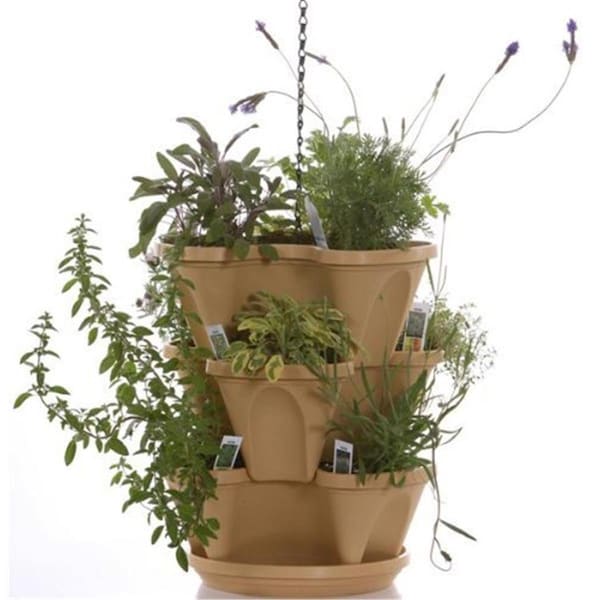 Balcony Beyond Self-Watering Hanging Planter - Terracotta BA3365483 - main